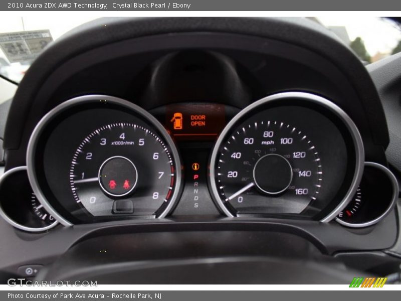 Crystal Black Pearl / Ebony 2010 Acura ZDX AWD Technology