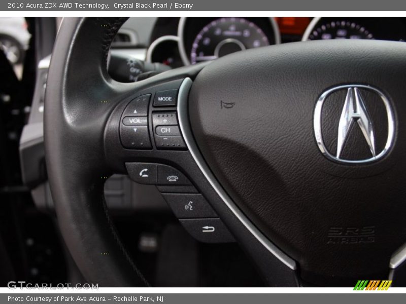 Crystal Black Pearl / Ebony 2010 Acura ZDX AWD Technology