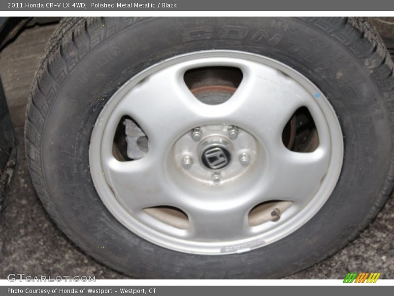 Polished Metal Metallic / Black 2011 Honda CR-V LX 4WD