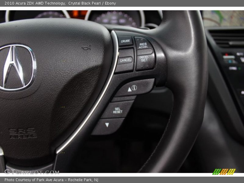 Crystal Black Pearl / Ebony 2010 Acura ZDX AWD Technology