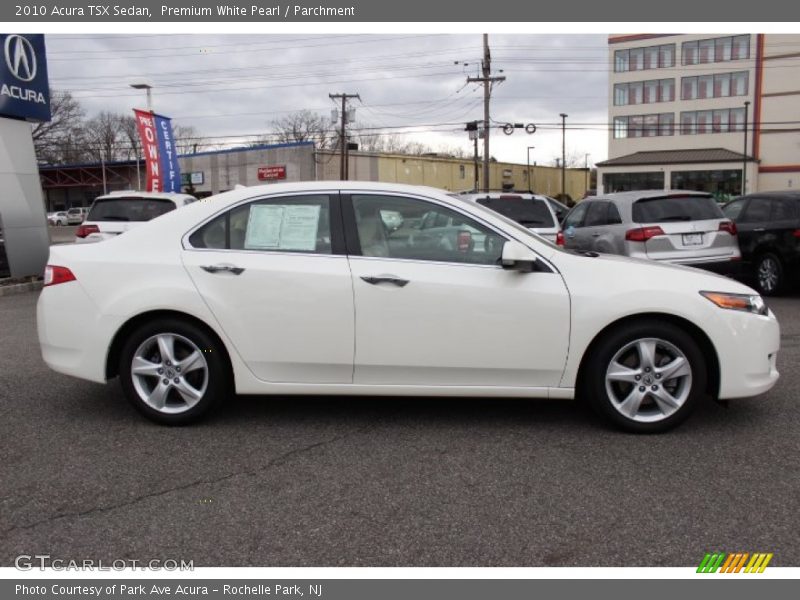 Premium White Pearl / Parchment 2010 Acura TSX Sedan