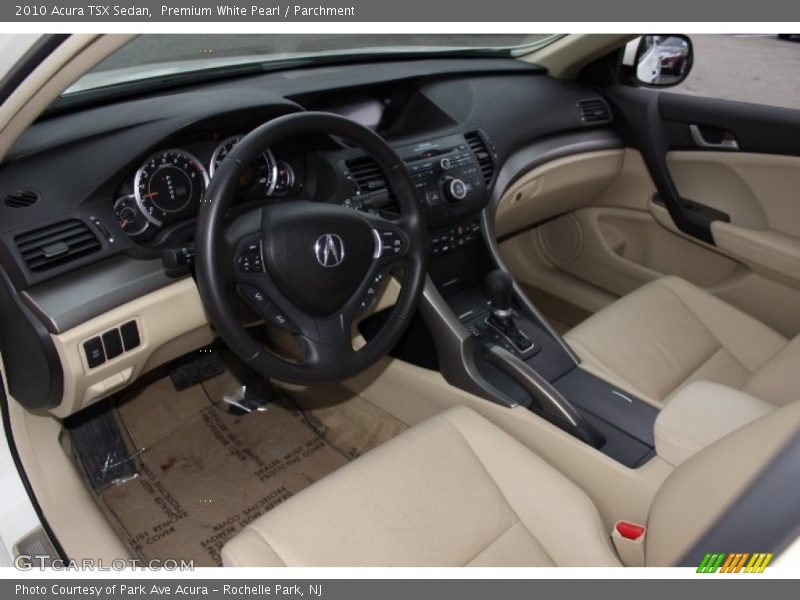 Premium White Pearl / Parchment 2010 Acura TSX Sedan