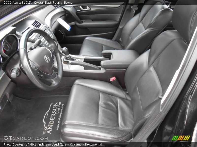 Crystal Black Pearl / Ebony 2009 Acura TL 3.5
