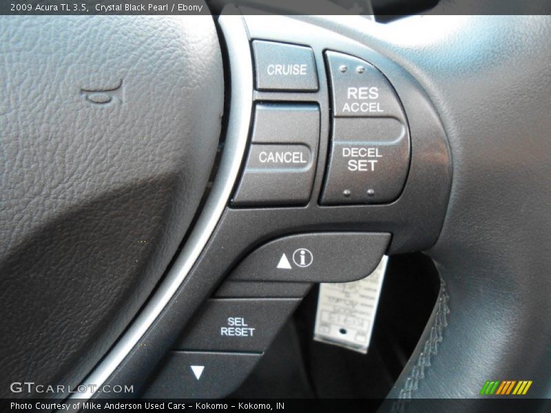Crystal Black Pearl / Ebony 2009 Acura TL 3.5