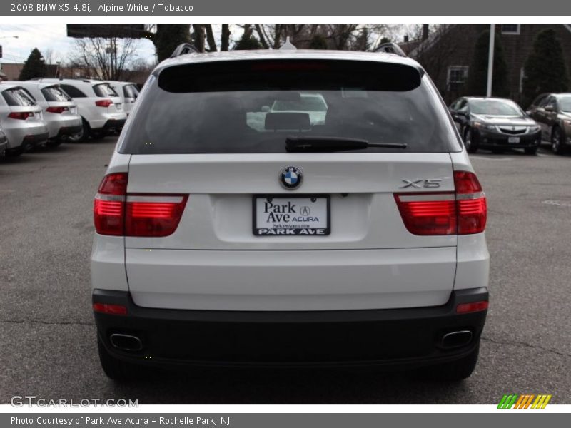 Alpine White / Tobacco 2008 BMW X5 4.8i