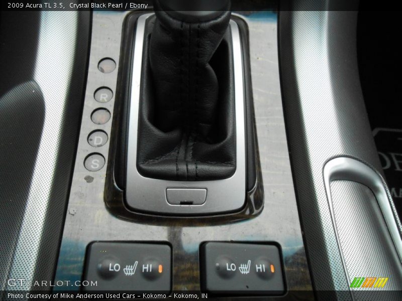 Crystal Black Pearl / Ebony 2009 Acura TL 3.5