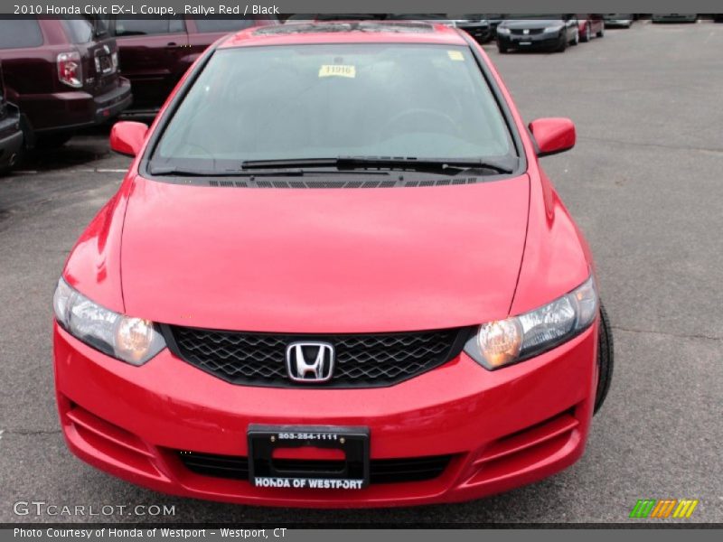 Rallye Red / Black 2010 Honda Civic EX-L Coupe