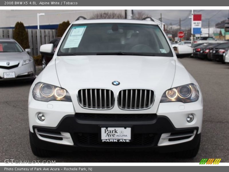 Alpine White / Tobacco 2008 BMW X5 4.8i