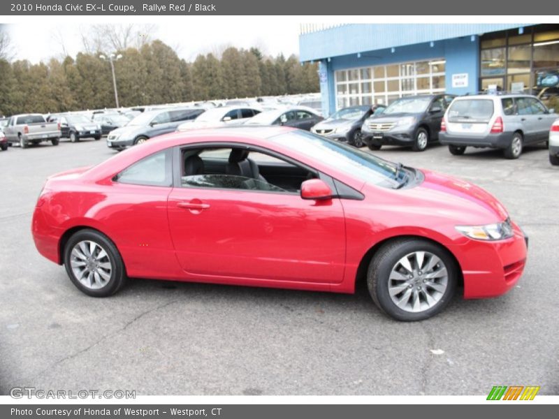 Rallye Red / Black 2010 Honda Civic EX-L Coupe