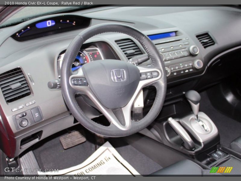 Rallye Red / Black 2010 Honda Civic EX-L Coupe