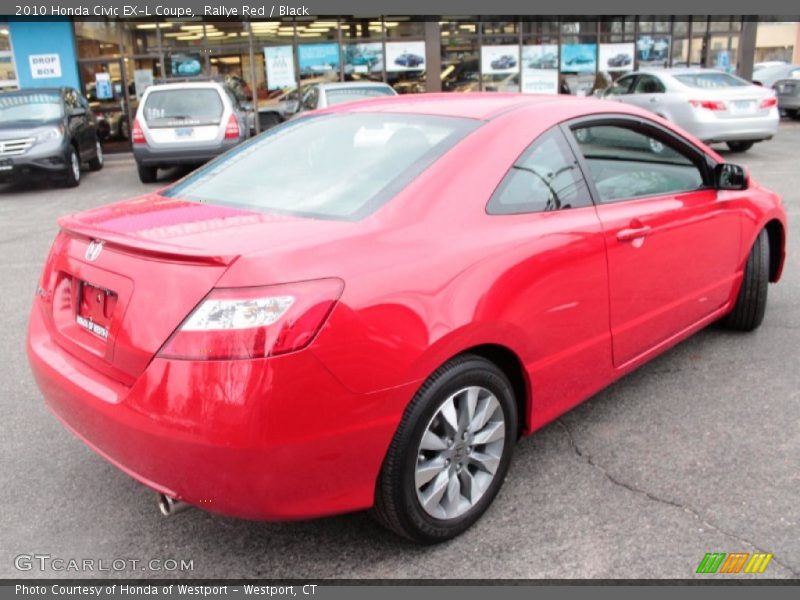 Rallye Red / Black 2010 Honda Civic EX-L Coupe