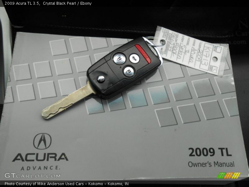 Crystal Black Pearl / Ebony 2009 Acura TL 3.5