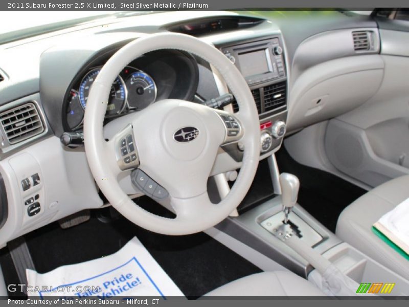Steel Silver Metallic / Platinum 2011 Subaru Forester 2.5 X Limited