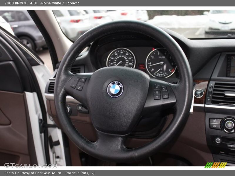 Alpine White / Tobacco 2008 BMW X5 4.8i