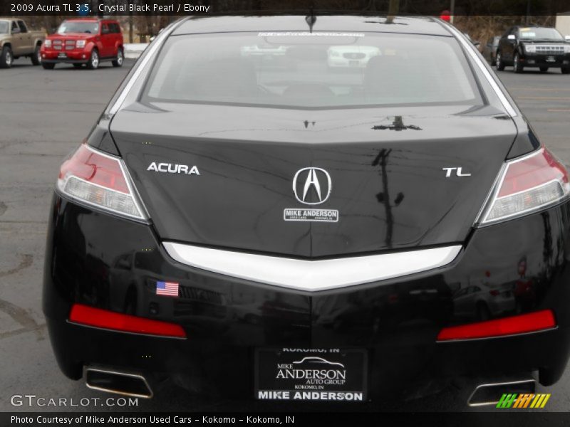 Crystal Black Pearl / Ebony 2009 Acura TL 3.5