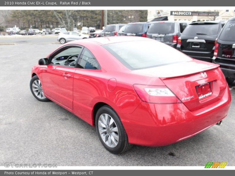 Rallye Red / Black 2010 Honda Civic EX-L Coupe