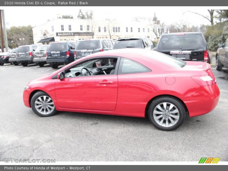 Rallye Red / Black 2010 Honda Civic EX-L Coupe
