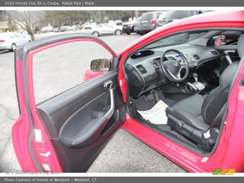 Rallye Red / Black 2010 Honda Civic EX-L Coupe