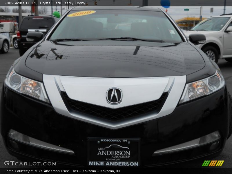 Crystal Black Pearl / Ebony 2009 Acura TL 3.5