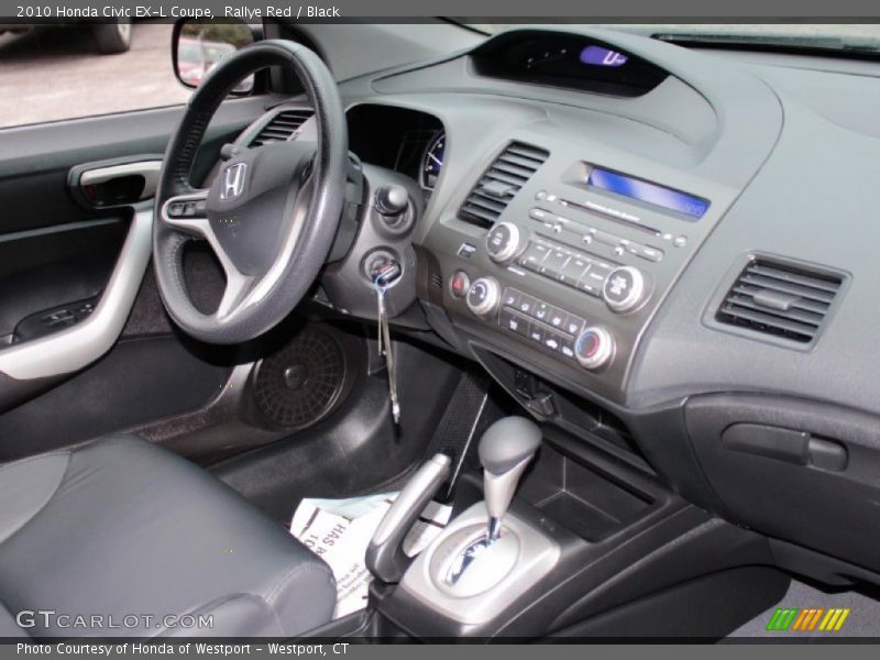 Rallye Red / Black 2010 Honda Civic EX-L Coupe