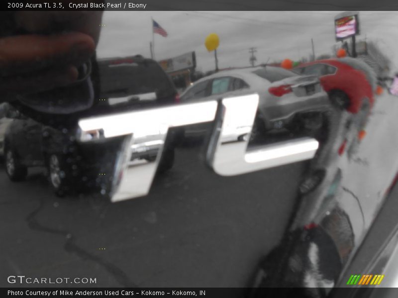 Crystal Black Pearl / Ebony 2009 Acura TL 3.5