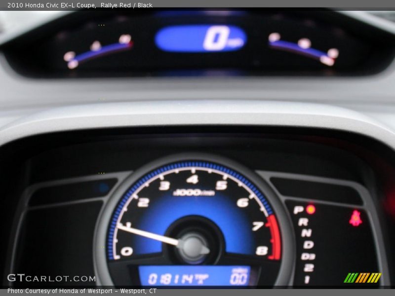 Rallye Red / Black 2010 Honda Civic EX-L Coupe
