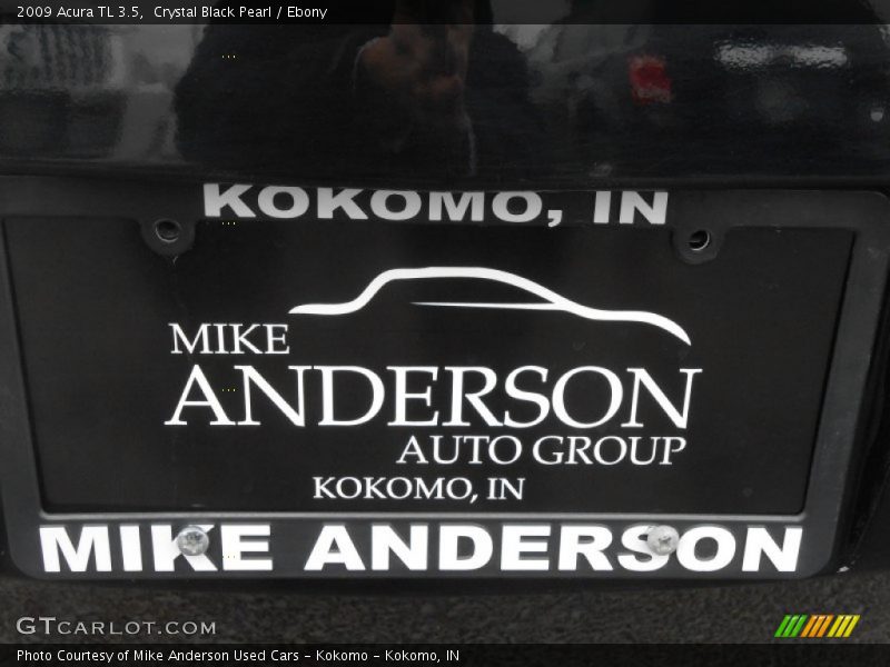 Crystal Black Pearl / Ebony 2009 Acura TL 3.5