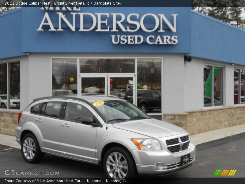 Bright Silver Metallic / Dark Slate Gray 2011 Dodge Caliber Heat