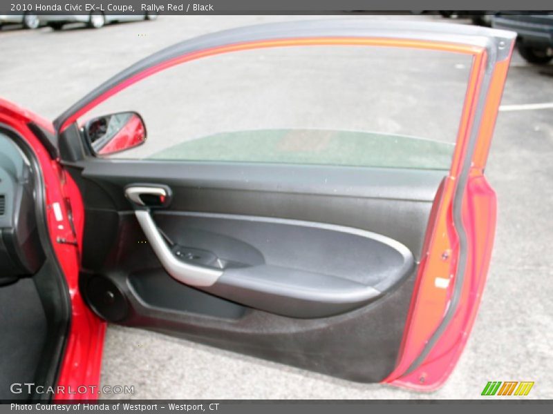 Rallye Red / Black 2010 Honda Civic EX-L Coupe