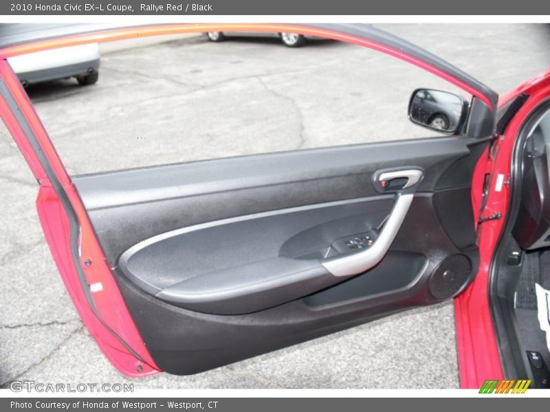 Rallye Red / Black 2010 Honda Civic EX-L Coupe