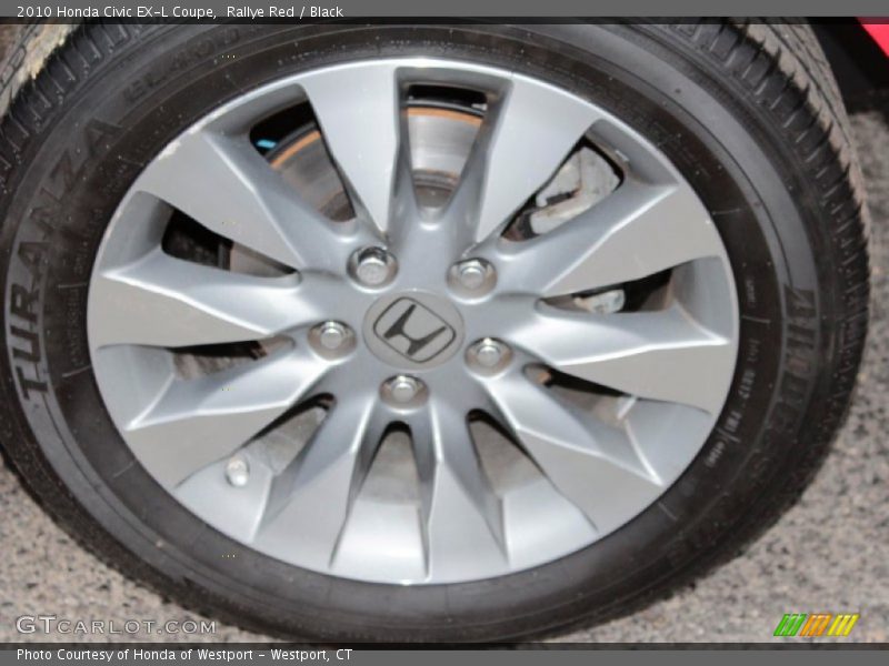 Rallye Red / Black 2010 Honda Civic EX-L Coupe