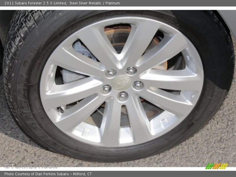 Steel Silver Metallic / Platinum 2011 Subaru Forester 2.5 X Limited