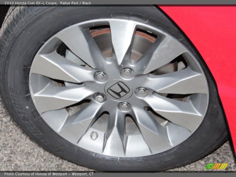 Rallye Red / Black 2010 Honda Civic EX-L Coupe