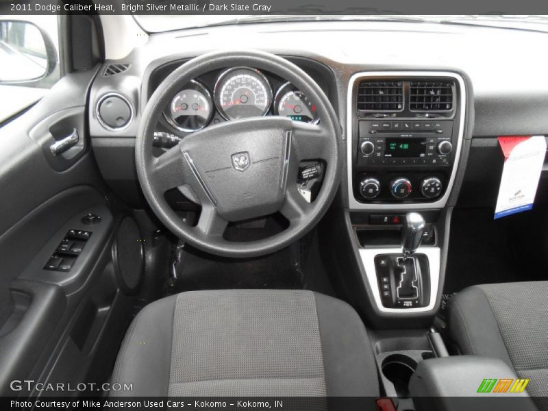 Bright Silver Metallic / Dark Slate Gray 2011 Dodge Caliber Heat