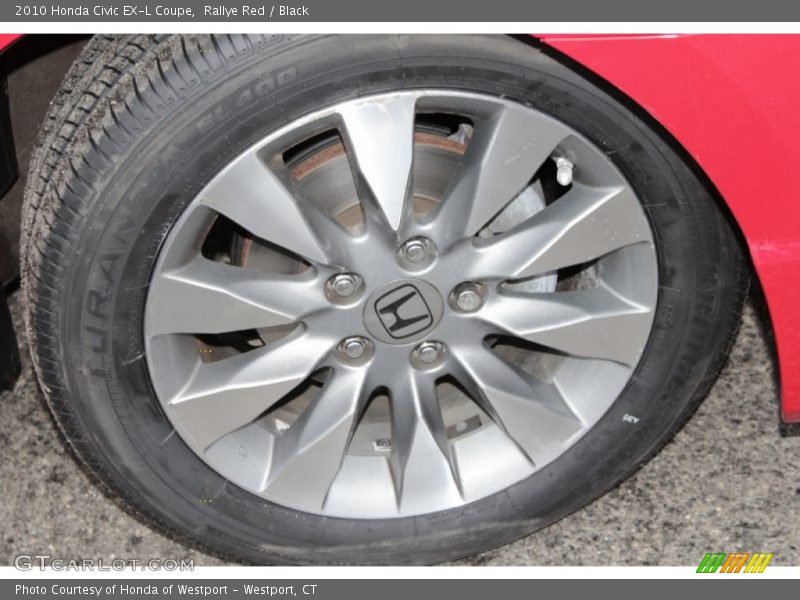 Rallye Red / Black 2010 Honda Civic EX-L Coupe