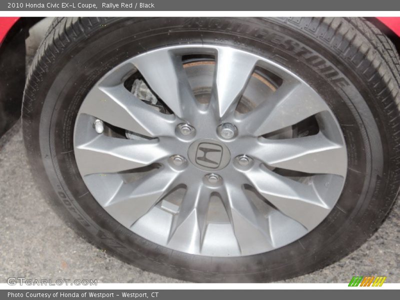 Rallye Red / Black 2010 Honda Civic EX-L Coupe