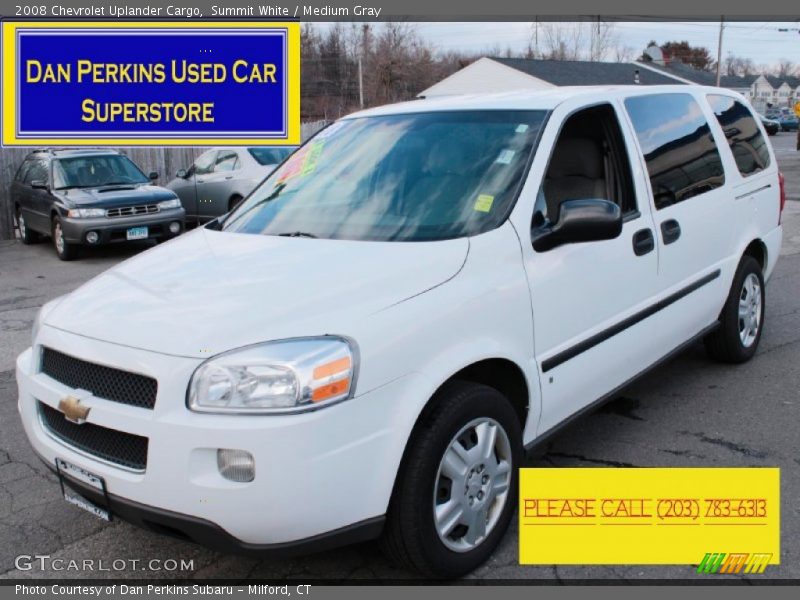 Summit White / Medium Gray 2008 Chevrolet Uplander Cargo