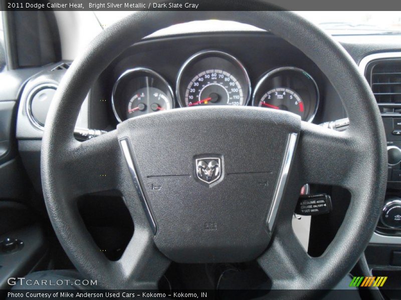 Bright Silver Metallic / Dark Slate Gray 2011 Dodge Caliber Heat