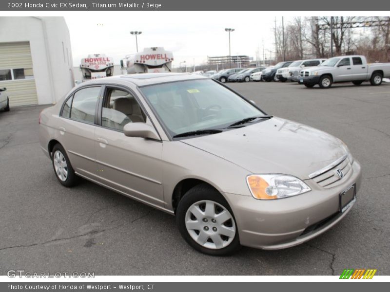 Front 3/4 View of 2002 Civic EX Sedan