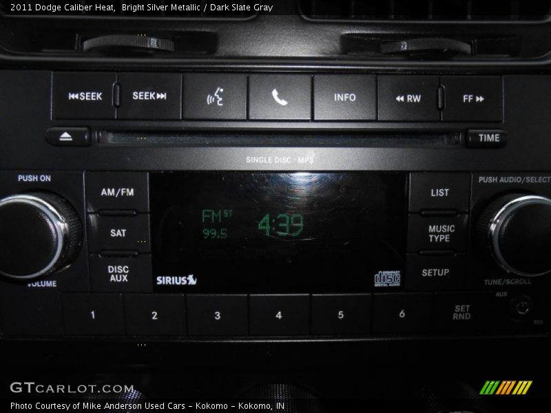 Bright Silver Metallic / Dark Slate Gray 2011 Dodge Caliber Heat