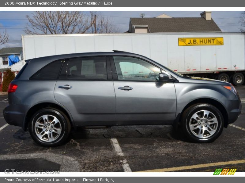 Sterling Gray Metallic / Taupe 2008 Acura MDX Technology
