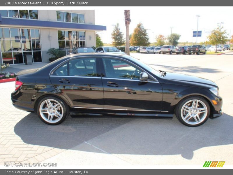Black / Black 2008 Mercedes-Benz C 350 Sport