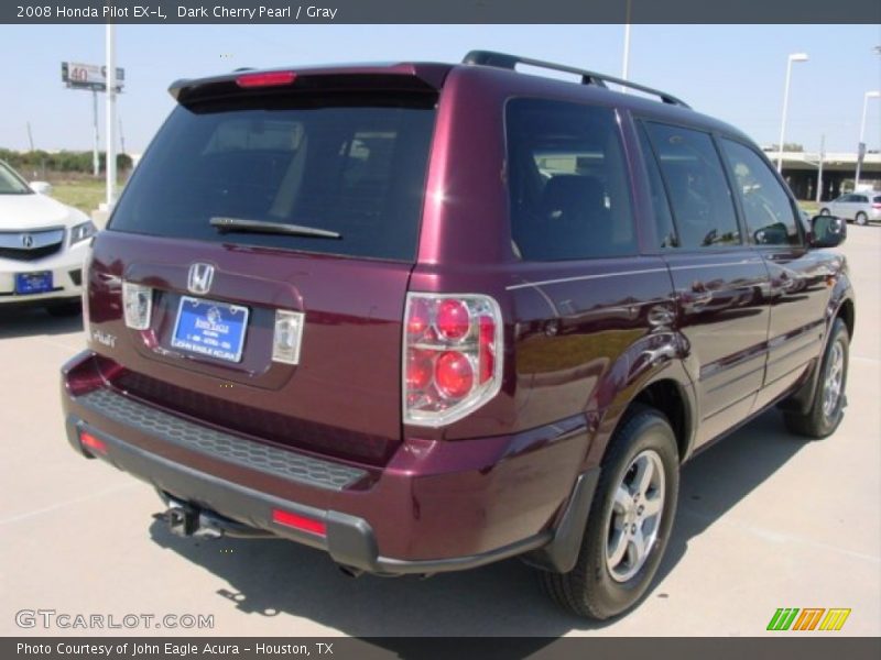Dark Cherry Pearl / Gray 2008 Honda Pilot EX-L