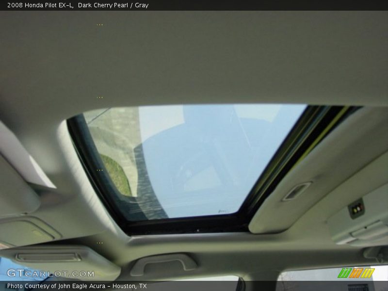 Dark Cherry Pearl / Gray 2008 Honda Pilot EX-L