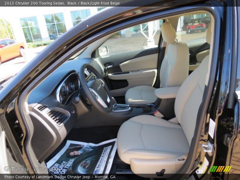 Black / Black/Light Frost Beige 2013 Chrysler 200 Touring Sedan