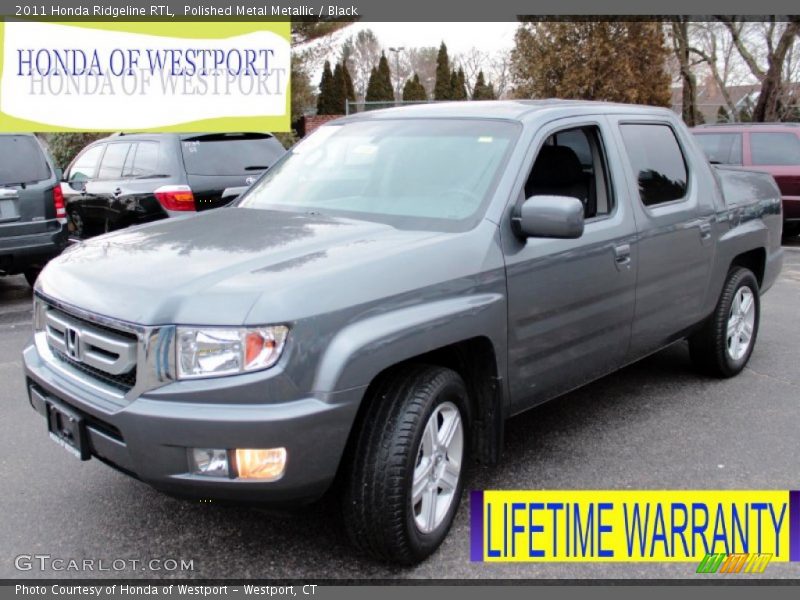 Polished Metal Metallic / Black 2011 Honda Ridgeline RTL