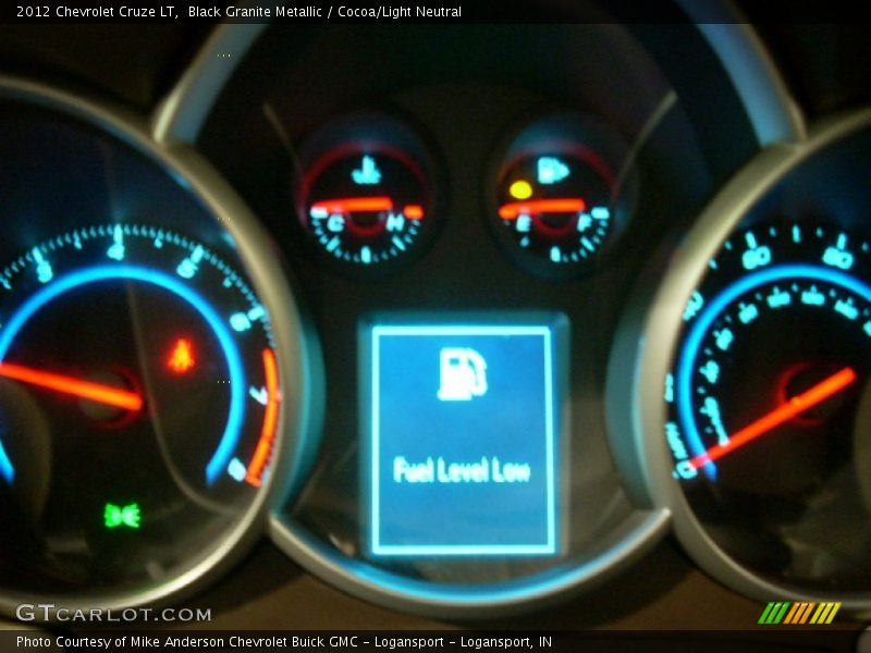 Black Granite Metallic / Cocoa/Light Neutral 2012 Chevrolet Cruze LT