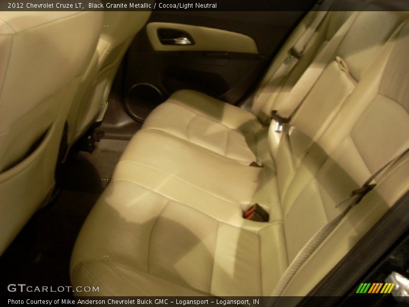 Black Granite Metallic / Cocoa/Light Neutral 2012 Chevrolet Cruze LT