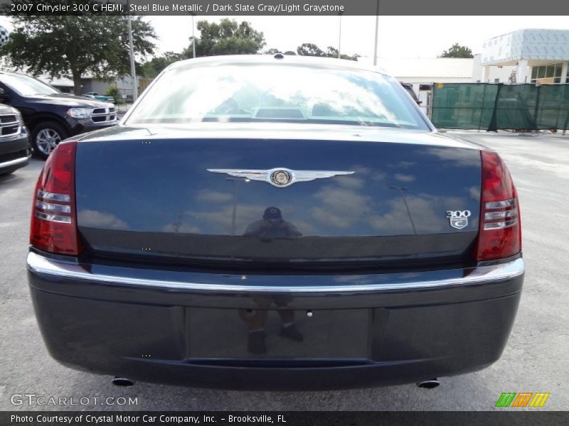 Steel Blue Metallic / Dark Slate Gray/Light Graystone 2007 Chrysler 300 C HEMI