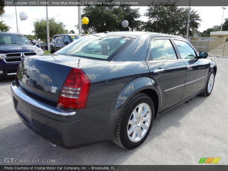 Steel Blue Metallic / Dark Slate Gray/Light Graystone 2007 Chrysler 300 C HEMI